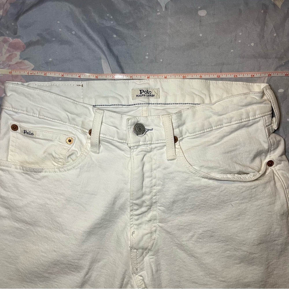 Polo Ralph Lauren Varick Slim Straight Jeans Men’s 30x30 White Stretch Denim - Picture 6 of 13